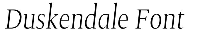 Duskendale Font font