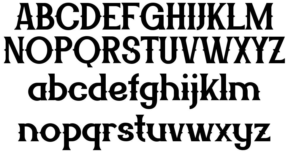 Dustery font specimens