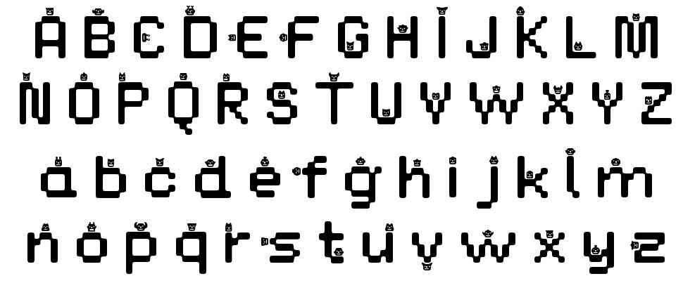 DustMonsters 字形 标本