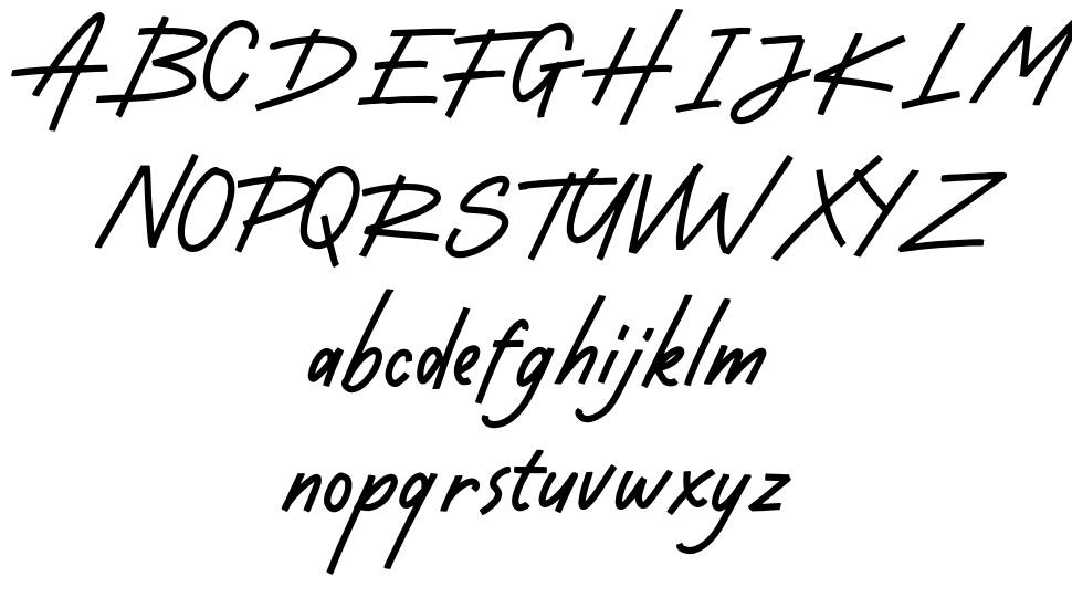 Dustyland font Örnekler