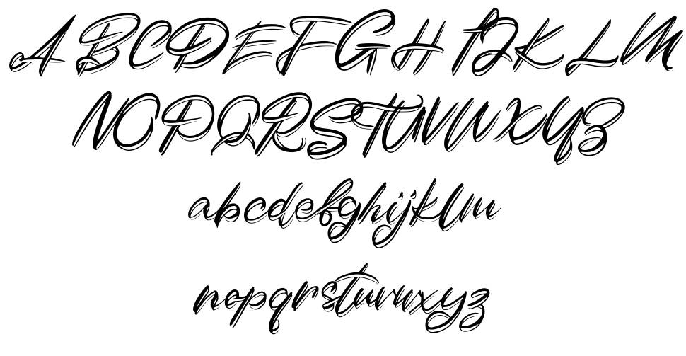 Duythy font specimens