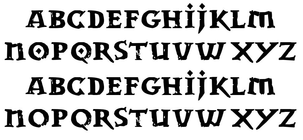Dwarven Stonecraft font Örnekler