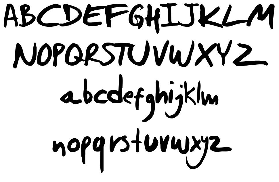 Dwerneck font specimens
