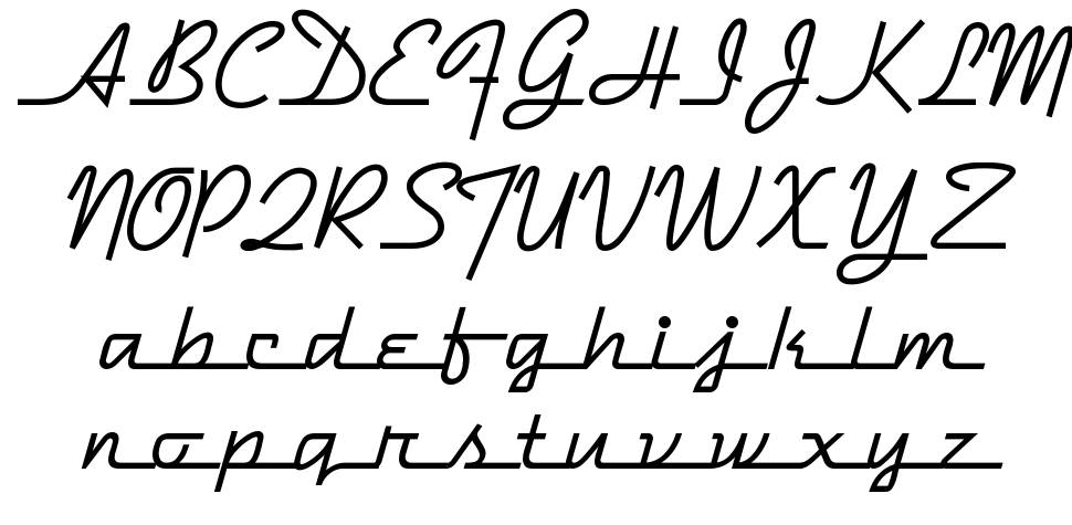 Dymaxion Script font Specimens