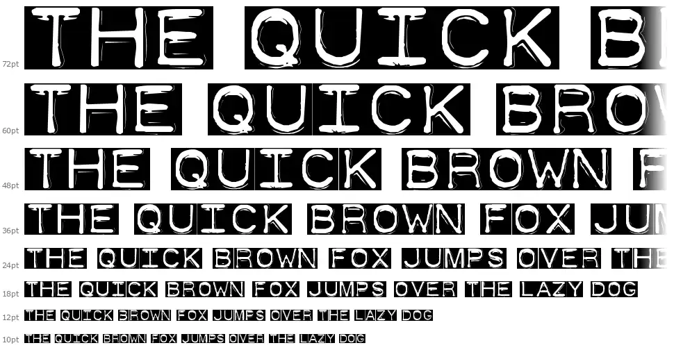 Dymo Font Invers Schriftart zum kostenlosen Download