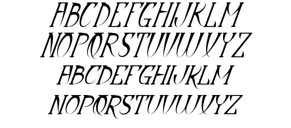 Dynastic font specimens