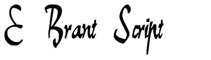 E-Brant Script font