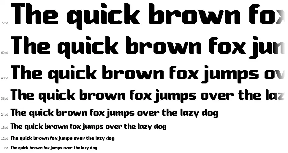 e Electro Boxfont waterfall