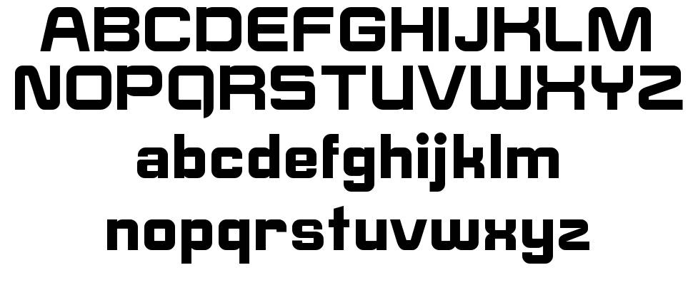 E-Square font specimens