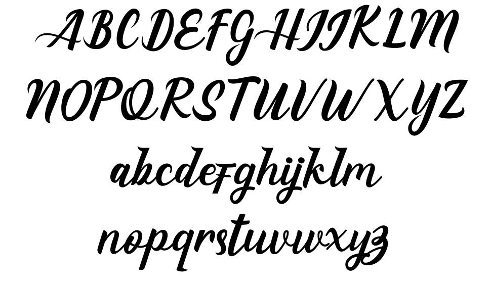 Eaglese Script font specimens