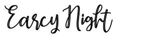 Earcy Night font