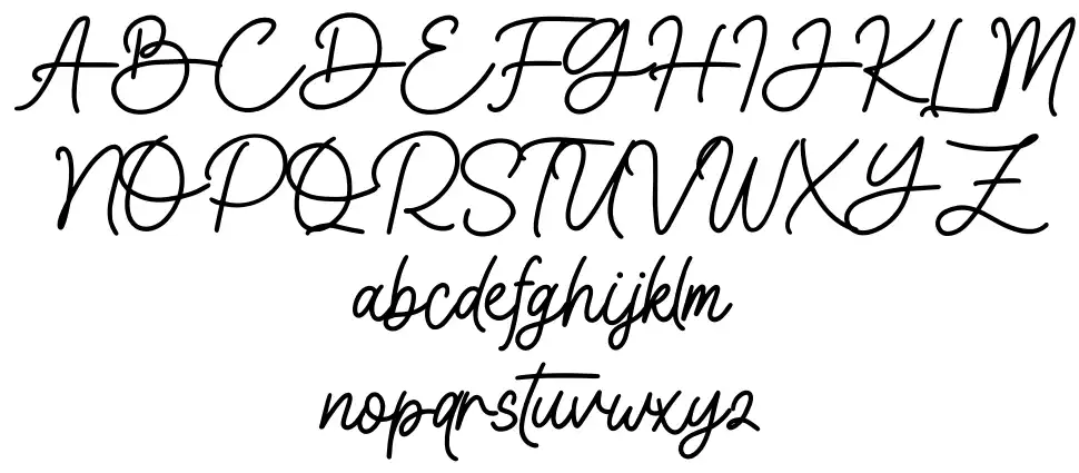 Earhtrolinefont specimens