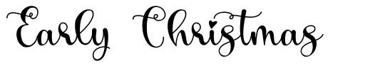 Early Christmas font