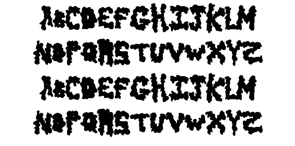 Early Scare font specimens