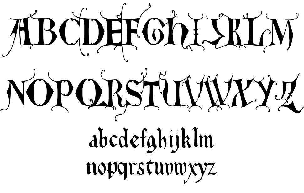 East Anglia フォント 標本
