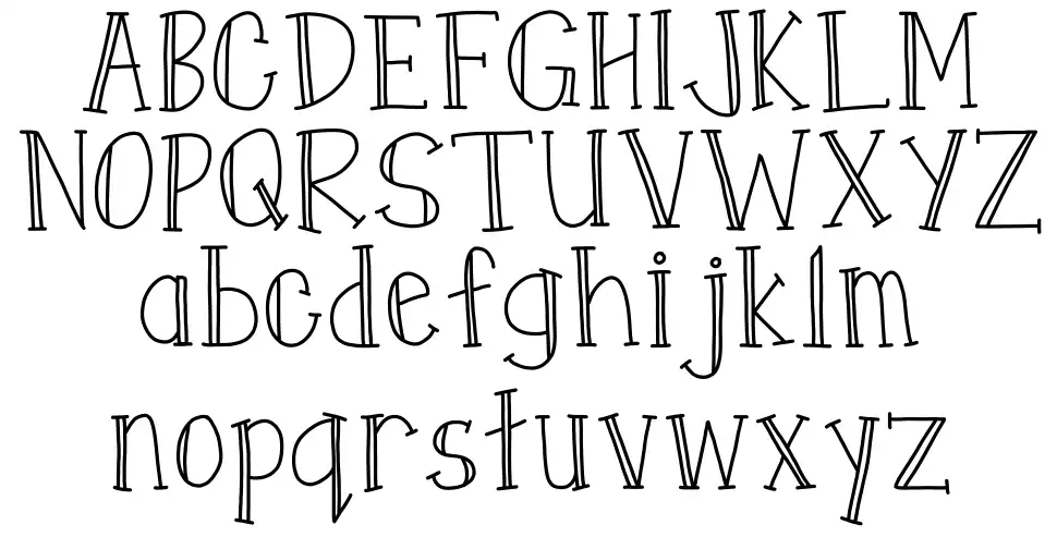 East Coast Stationeryfont specimens
