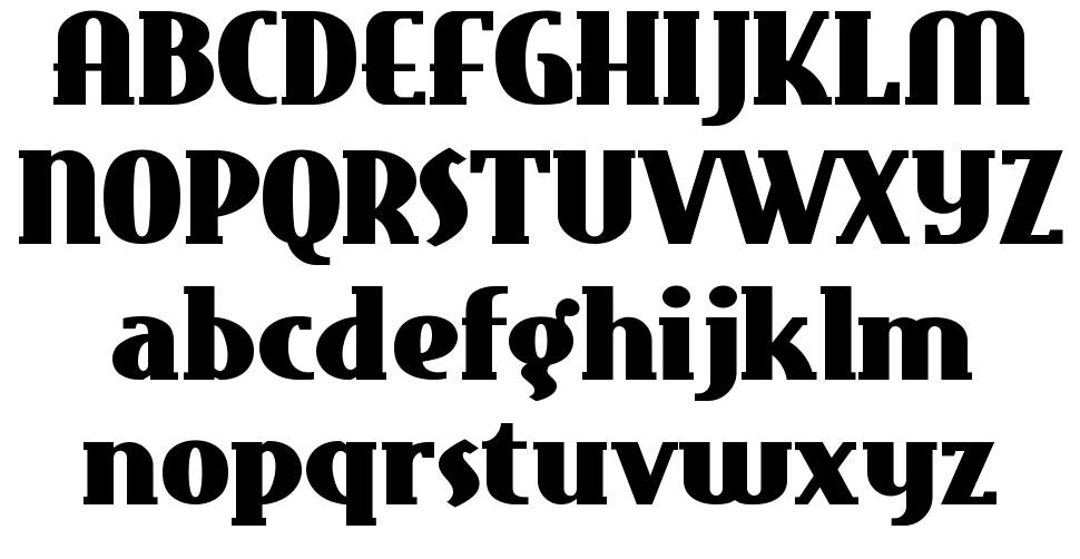 East Market font specimens