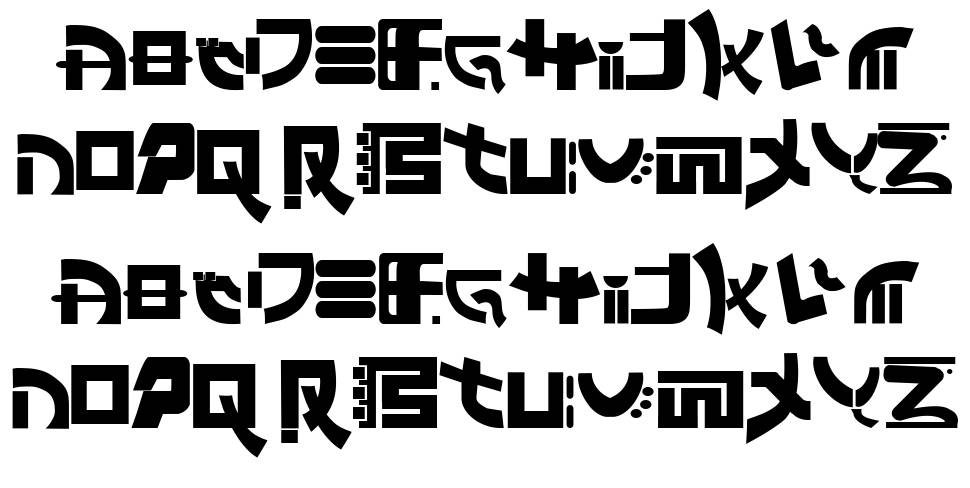 East West Back and Forth font specimens