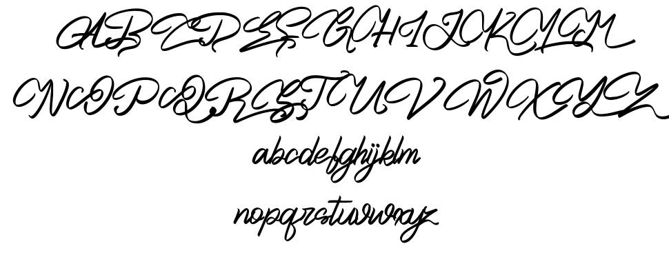 Eastblue font specimens