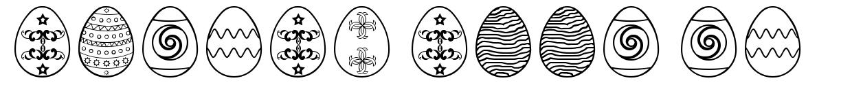 Easter Eggs ST písmo