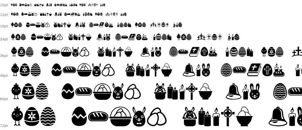 Easter Icons 字形 Waterfall