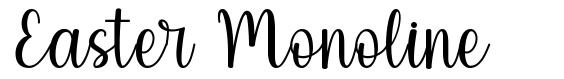 Easter Monoline font