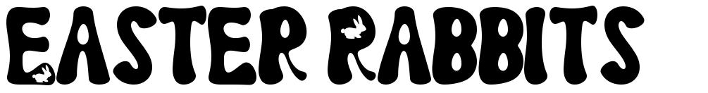 Easter Rabbits schriftart