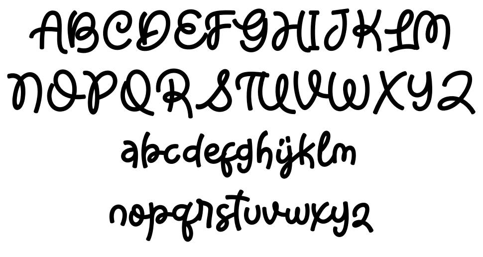 Easteria font specimens