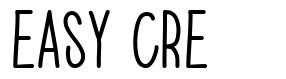 Easy Cre font