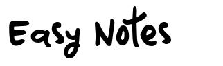 Easy Notes font
