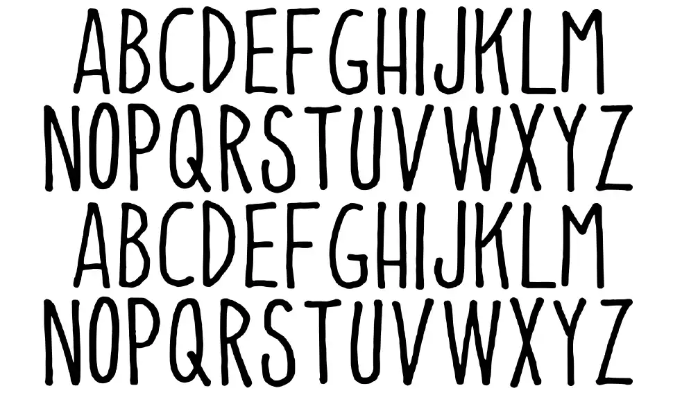 Easy print font by shelley evans fontriver