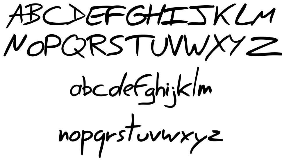 Easy Speech font specimens