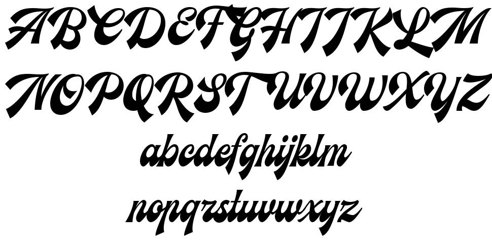 Ecentric 字形 标本
