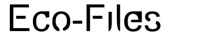 Eco-Files шрифт