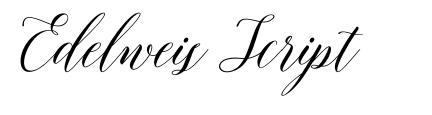 Edelweis Script schriftart