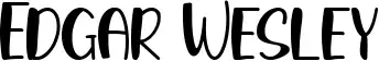 Edgar Wesley font