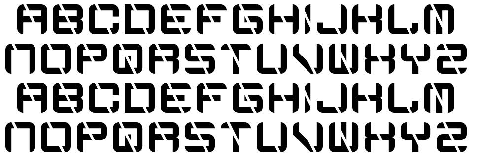 Edge Cutting font specimens