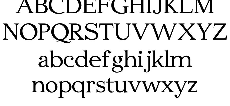 Edmundsbury Serif 字形 标本