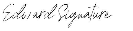 Edward Signature font