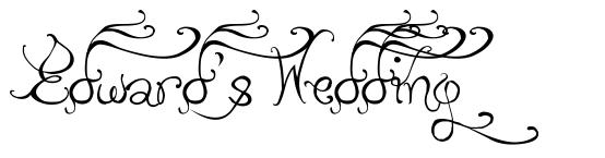 Edward's Wedding font