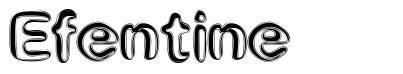 Efentine 字形