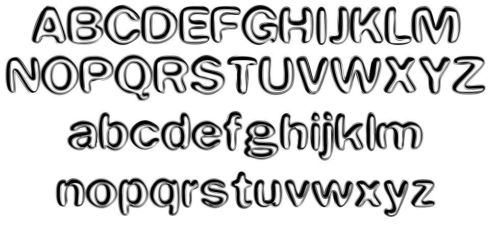 Efentine フォント 標本
