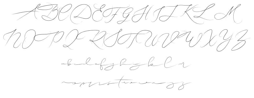 Efothyro Script font specimens