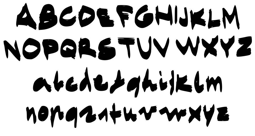 Egido Val Marker Font font specimens