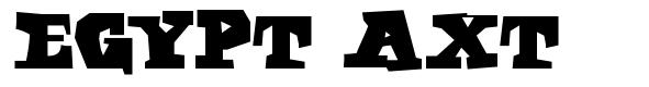 Egypt Axt шрифт