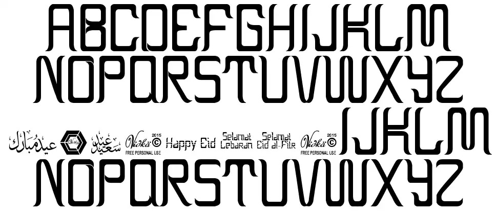 Eid al Fitr 1 font by Vidka Fundry FontRiver