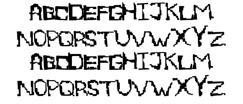EightBite font specimens
