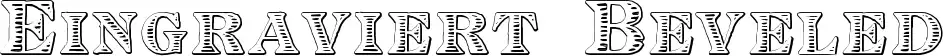 Eingraviert Beveled