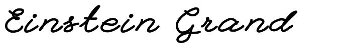 Einstein Grand 字形