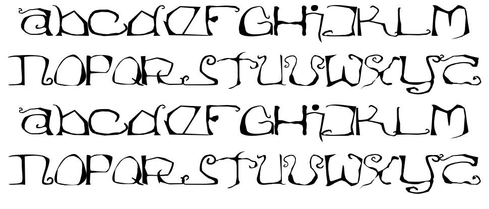 Eisregen 字形 标本
